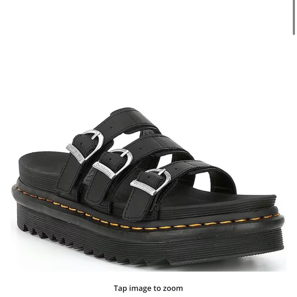 Black Triple Strap Women's Dr martens
